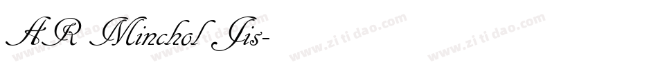 AR Minchol Jis字体转换